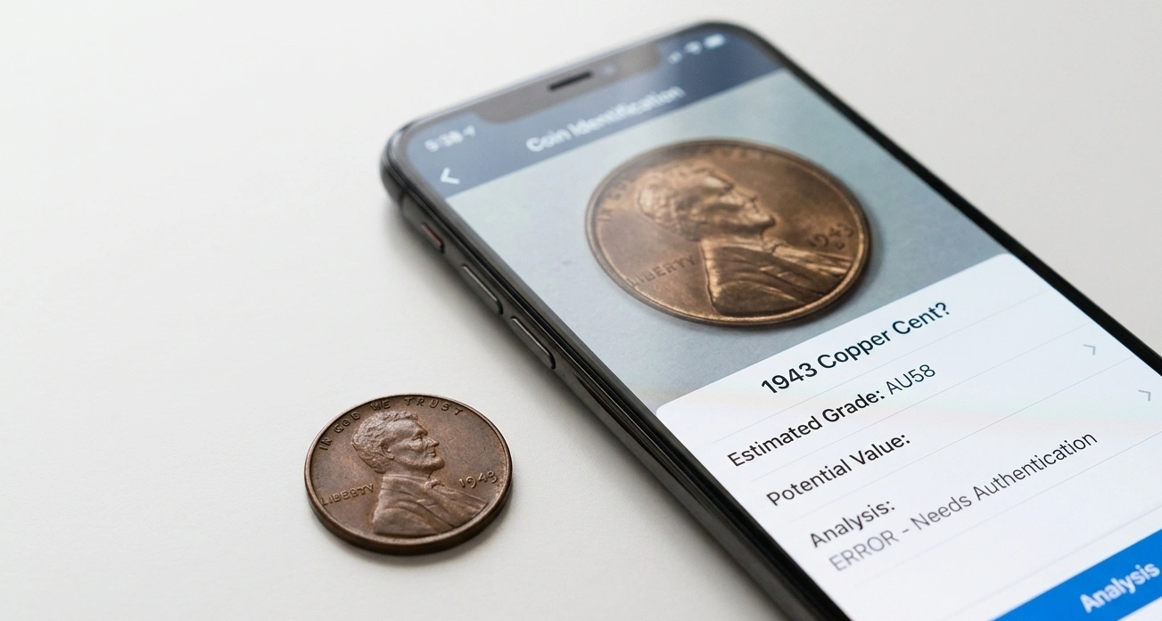 coin identification app screen